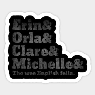 Derry Girls - Character Names Fresh Design Sticker